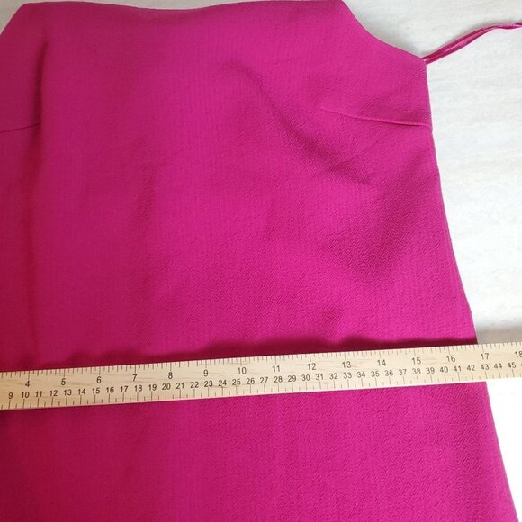 Trina Turk Halter Shift Dress Womens Size 2 Magenta Pink Back Zip Metal Detail - Picture 5 of 15